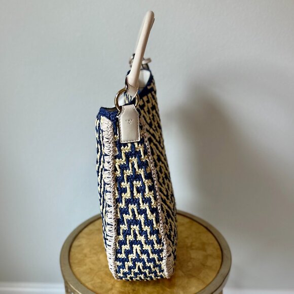 Tory Burch Thea Straw Bucket Shoulder Bag - Picture 5 of 15